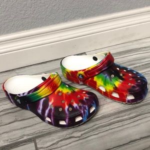 Rainbow crocs